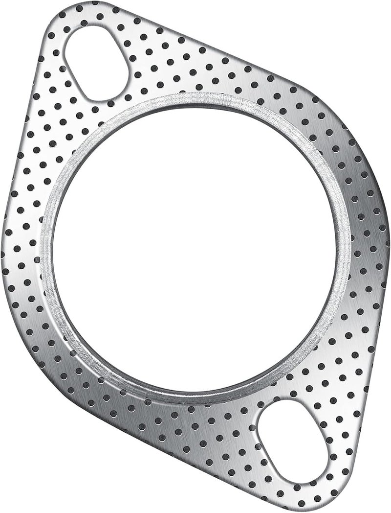 Strongthium 2Pcs 2.5" Exhaust Gasket 2 Bolt for 2.5 Inch Muffler Flange Manifold 120-06310-0002 High Temperature w/ 4Pcs Exhaust Bolts Repair kit for Cars Trucks - Image 5